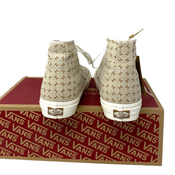 VANS Sk8-Hi Tapered Shoes High Top Canvas Beige Men’s Size Sneakers VN0A5KRUBRO - Picture 5 of 9